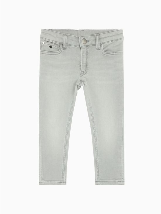 Jeans-Skinny-Tobilleros-De-Denim-Elastico-Para-Niña-Calvin-Klein