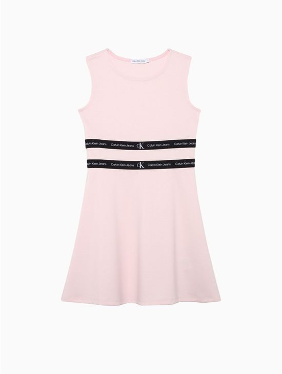 Vestido-de-punto-milano-con-Logo-Tape-Calvin-Klein