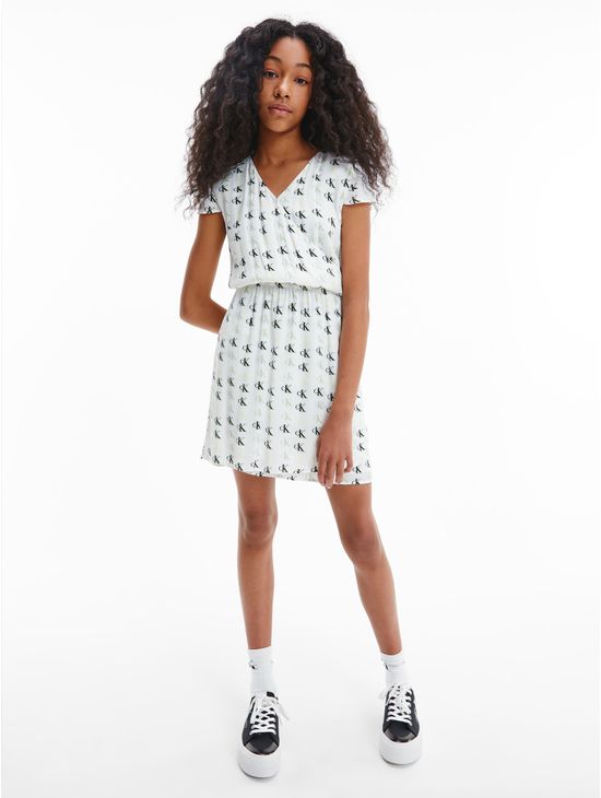 Minivestido-con-logo-all-over-Calvin-Klein