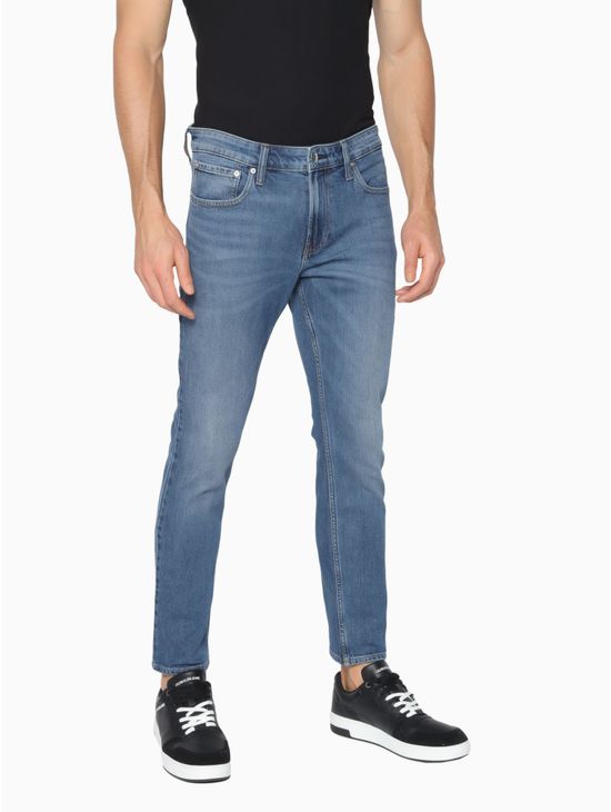 Significado biblioteca Maniobra Jeans Calvin Klein Slim Hombre Azul | Denim Jeans - calvinkleinmx