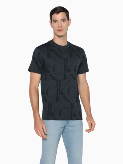 Playera-holgada-con-logo-all-over---Calvin-Klein