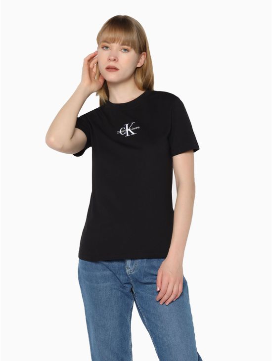 Playera-slim-de-algodon-organico-con-logo---Calvin-Klein