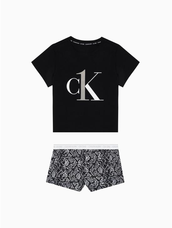 Calvin Klein - Conjunto de pijama de forro polar de 2 piezas para