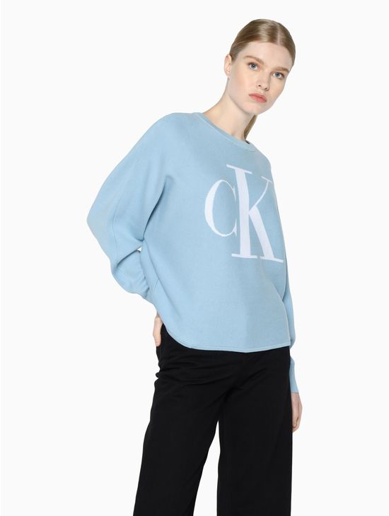 Playera-de-manga-larga-con-monograma---Calvin-Klein