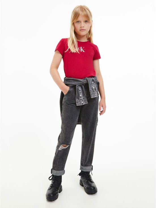 Playera-de-Algodon-con-Monograma-para-Niña---Calvin-Klein-