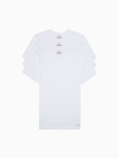 Pack-de-3-Playeras-de-Algodon-en-cuello-V---Calvin-Klein-