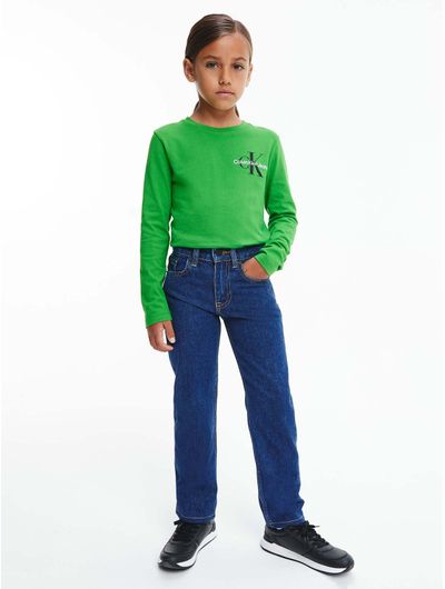 Jeans-Straight-Leg-de-algodon-para-niño---Calvin-Klein