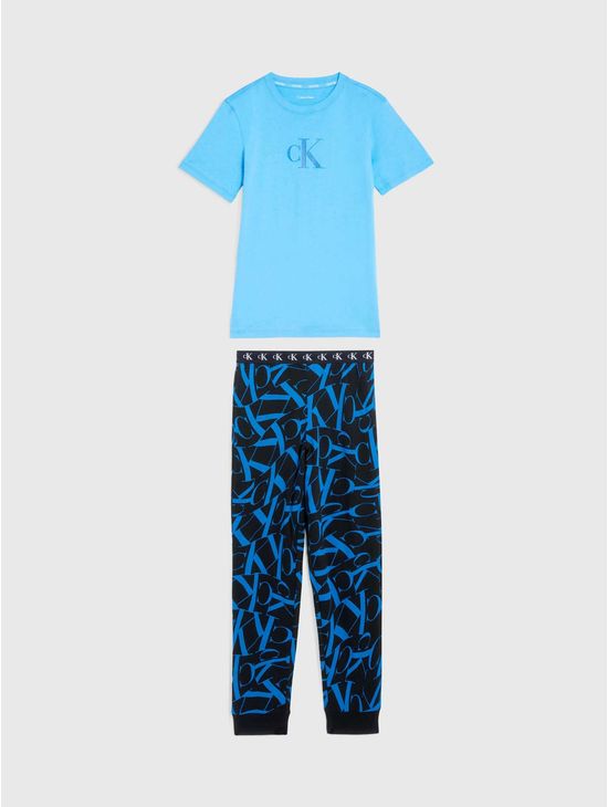 Set-de-Pijama-Calvin-Klein-Niño-Azul-Calvin-Klein