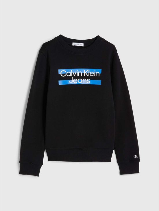 Sudadera-Calvin-Klein-Niño-Negro-Calvin-Klein