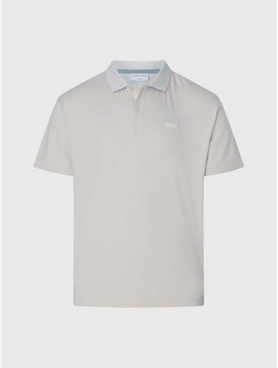Polo-Calvin-Klein-de-Algodon-Hombre-Gris-Calvin-Klein