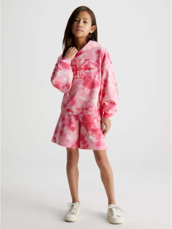 Sudadera-Calvin-Klein-de-Algodon-Niña-Rosa-Calvin-Klein