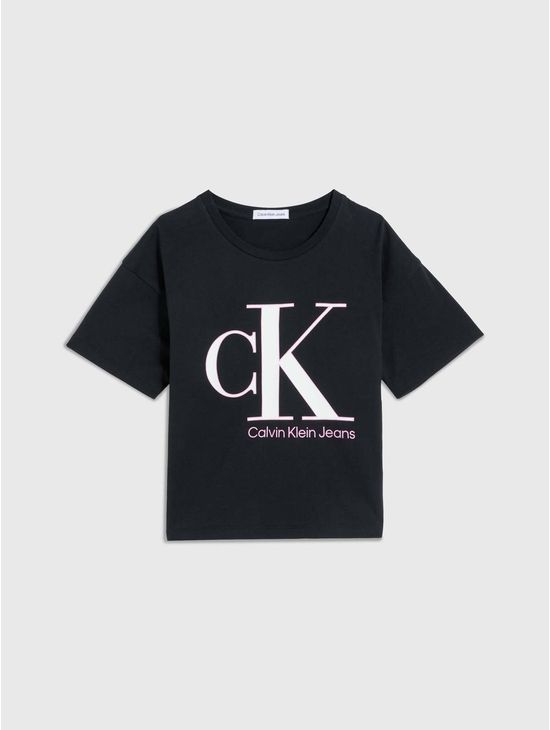 Playera-Calvin-Klein-Niña-Negro-Calvin-Klein
