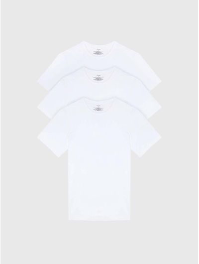 Playera-Calvin-Klein-de-Algodon-Hombre-Blanco-Calvin-Klein