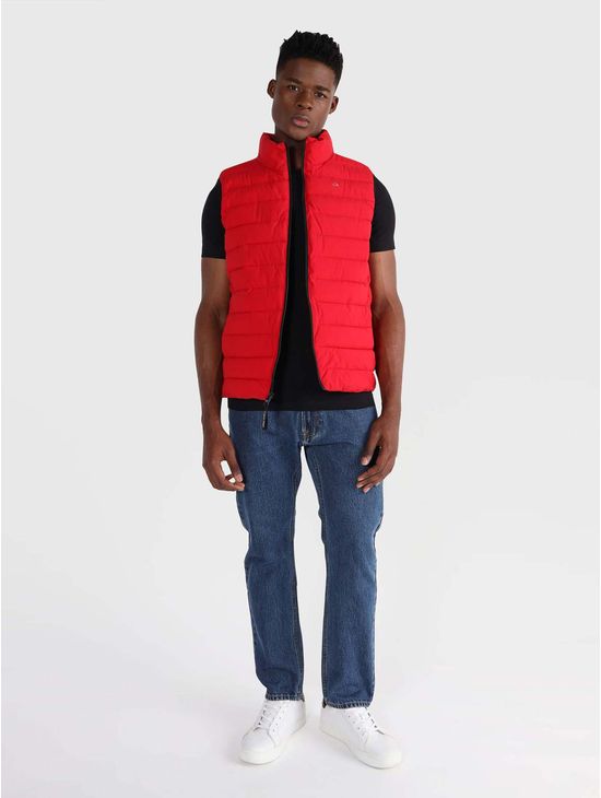 Chaleco-Calvin-Klein-de-Poliester-Hombre-Rojo-Calvin-Klein