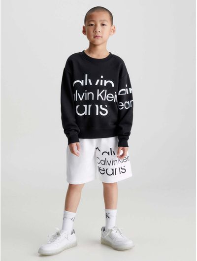 Sudadera-Calvin-Klein-Niño-Negro-Calvin-Klein