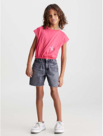 Playera-Calvin-Klein-Niña-Rosa-Calvin-Klein
