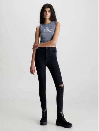 Jeans-Calvin-Klein-Skinny-Mujer-Negro-Calvin-Klein