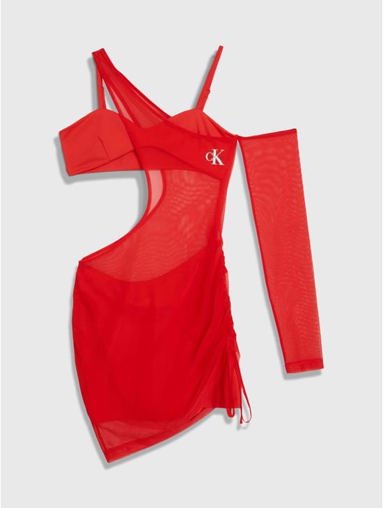 Vestido-Calvin-Klein-This-Is-Love-Rojo