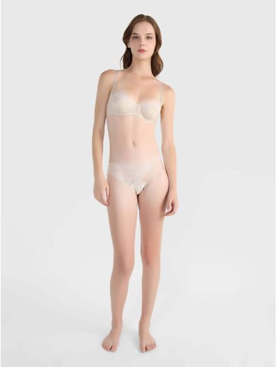 Bikini-Calvin-Klein-Black-Bridal-Mujer-Beige