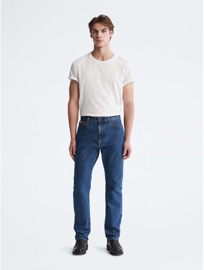 Jeans-Calvin-Klein-Straight-Fit-Hombre-Azul