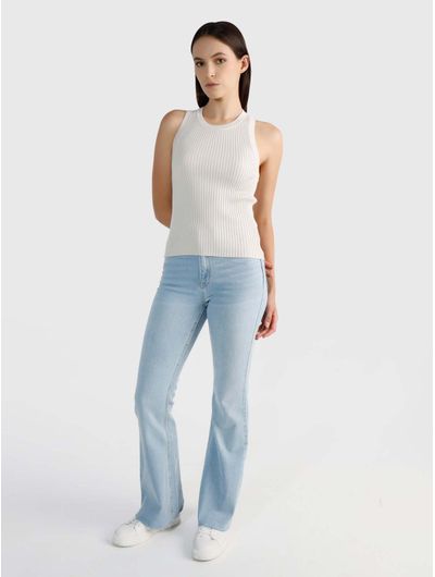 Jeans-Calvin-Klein-Jeans-Super-High-Rise-Flare-Mujer-Azul
