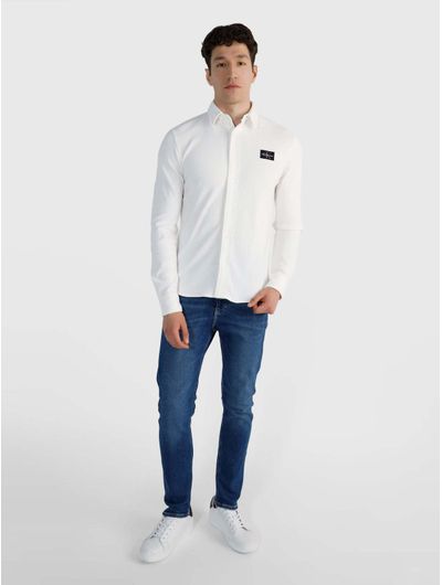 Camisa-Calvin-Klein-Jeans-Hombre-Blanco