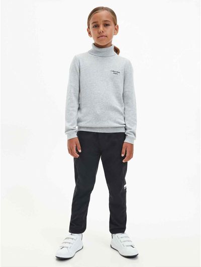 Sueter-Calvin-Klein-Cuello-Alto-Niño-Gris
