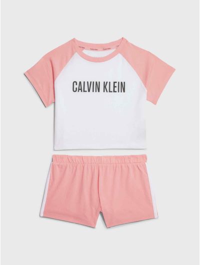 Pijama-Calvin-Klein-de-Playera-con-Short-Niña-Multicolor