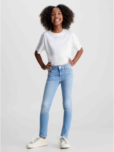 Jeans-Calvin-Klein-Skinny-Niña-Azul