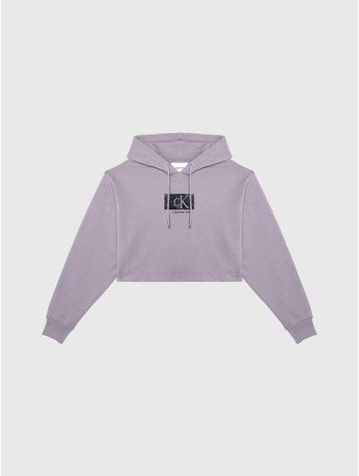 Sudadera-Calvin-Klein-Cropped-Mujer-Morado