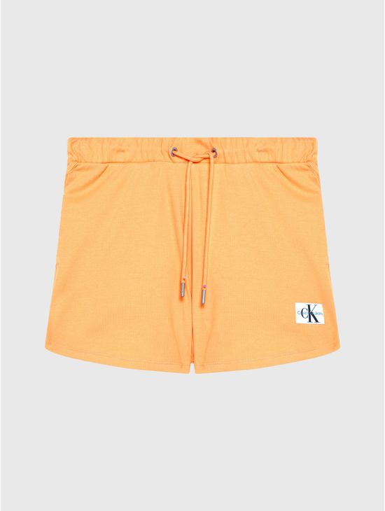 Short-Calvin-Klein-Acanalado-Mujer-Naranja