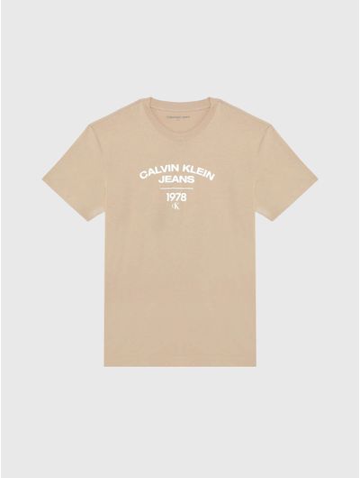 Playera-Calvin-Klein-con-Logo-Hombre-Beige