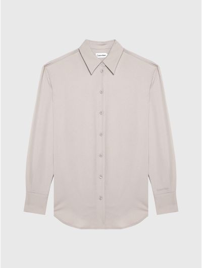 Blusa-Calvin-Klein-Camisera-Mujer-Beige