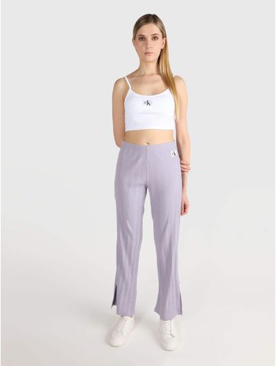 Pants-Calvin-Klein-Acampanados-Mujer-Morado