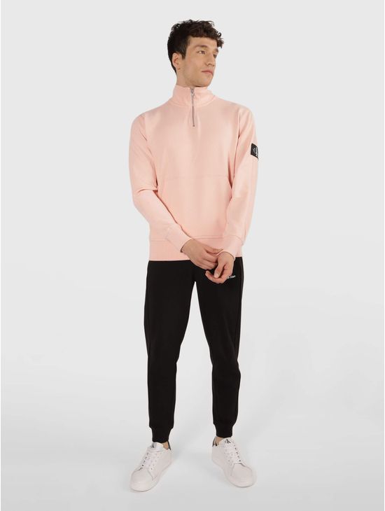Sudadera-Calvin-Klein-Cuello-Alto-Hombre-Rosa