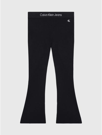 Pantalon-Calvin-Klein-Acampanado-Niña-Negro
