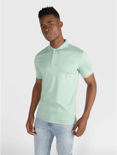 Polo-Calvin-Klein-Slim-Hombre-Verde