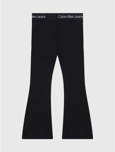 Pantalon-Calvin-Klein-Acampanado-Niña-Negro