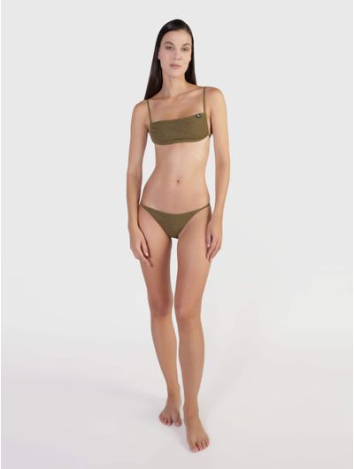 Parte-de-Arriba-de-Bikini-Calvin-Klein-Mujer-Verde-Olivo