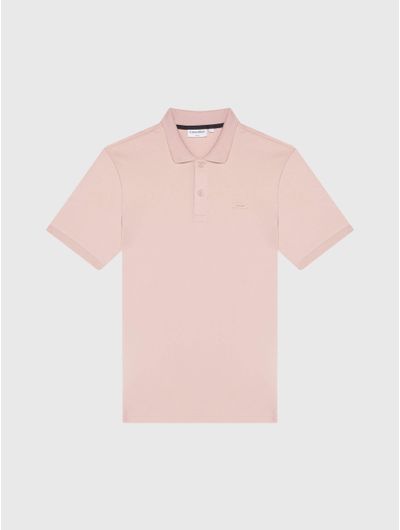 Polo-Calvin-Klein-Smooth-Cotton-Hombre-Rosa