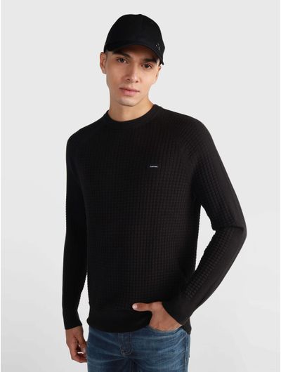 Sueter-Calvin-Klein-Reconsidered-Hombre-Negro