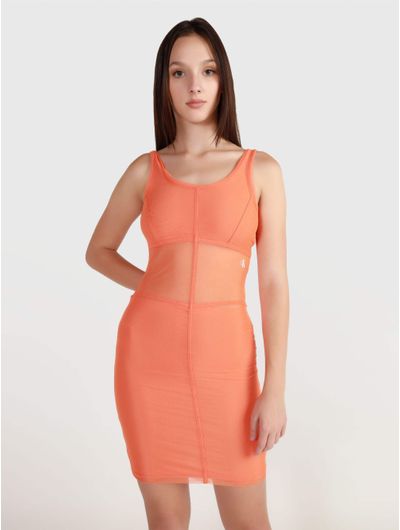 Vestido-Calvin-Klein-Mujer-Naranja