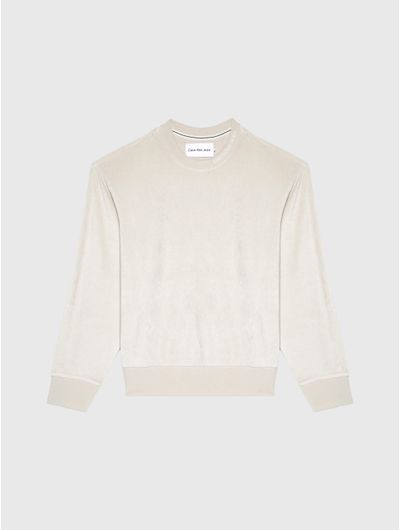 Sudadera-Calvin-Klein-Hombre-Beige