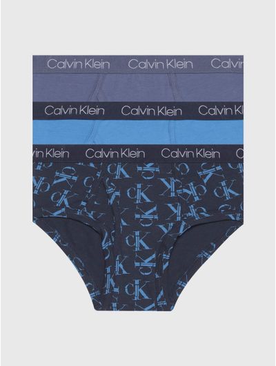 Brief-Calvin-Klein-Paquete-de-3-Niño-Azul