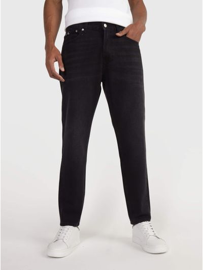 Jeans-Calvin-Klein-Regular-Taper-Hombre-Negro