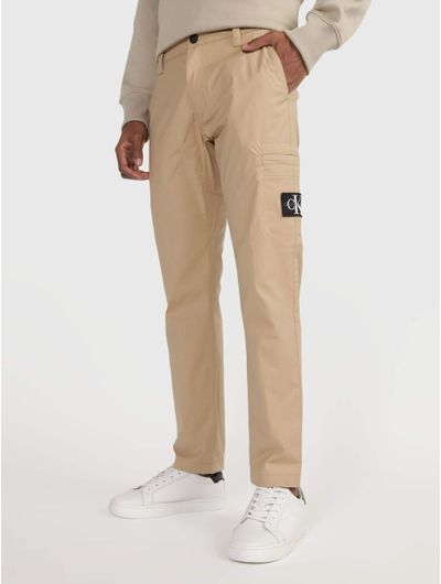 Pantalon-Calvin-Klein-Hombre-Beige