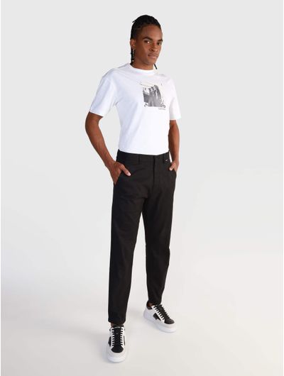 Pantalon-Calvin-Klein-Organic-Cotton-Hombre-Negro