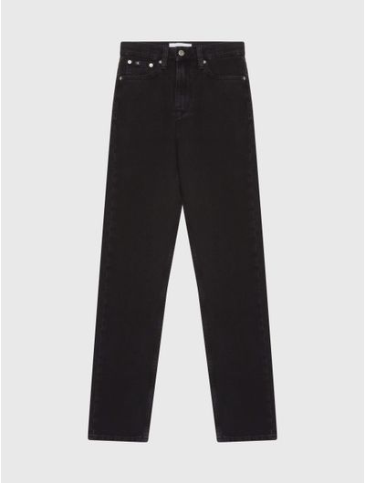 Jeans-Calvin-Klein-Authentic-Slim-Straight-Mujer-Negro