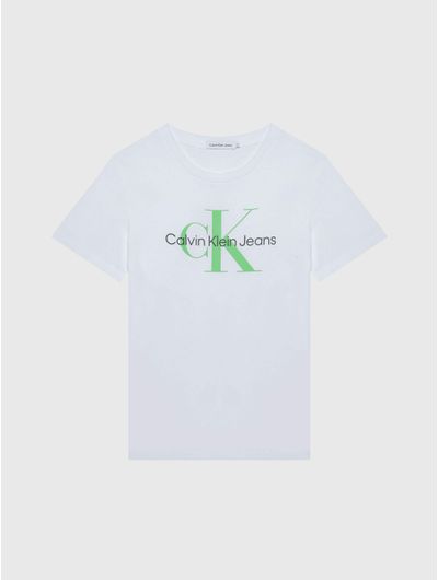 Playera-Calvin-Klein-Niño-Blanco