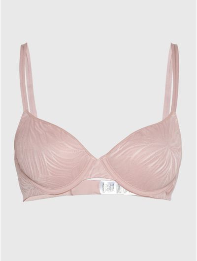 Brassiere-Calvin-Klein-Sheer-Marquisette-Lace-Mujer-Rosa